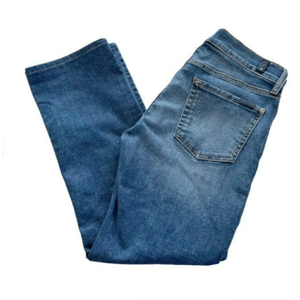 7 For All Mankind Slimmy Slim Straight Medium Wash Denim Jeans Women’s Sz 30